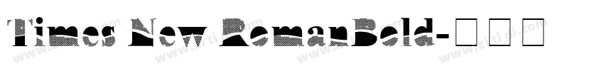 Times New RomanBold字体转换